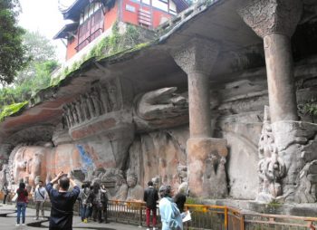 Reclining Buddha, one of 5000 Dazu carvings, near Chongqing