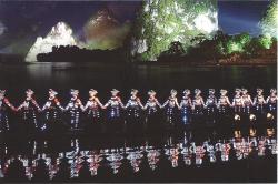 Miao dancers - Liusanjie Spectacle on the River Li, Yangshuo, near Guilin