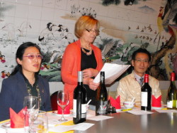 Madam Chu Yanli, Acting Branch President Ann White, Dr Licheng Li