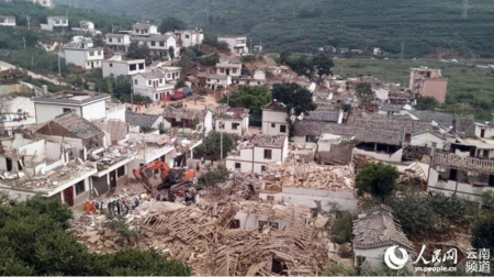 Yunnan earthquake_ruins