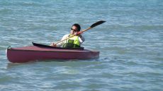 Christmas Day kayaking at Purau Banks Peninsula