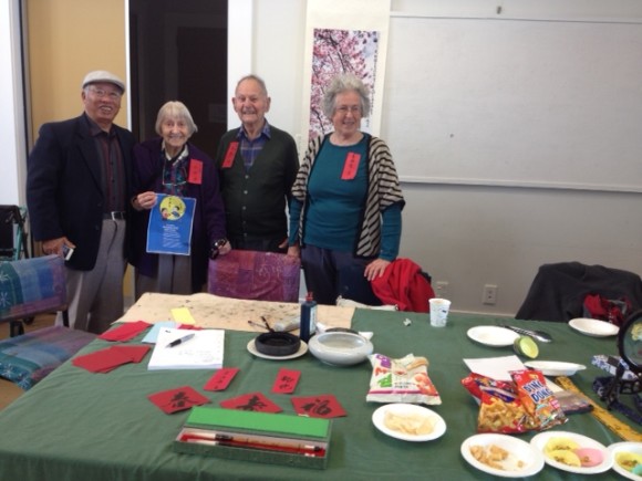 Arts Village Open Day. Mr. Cheng helping promote the Rotorua Branch China Friendship Soc.  