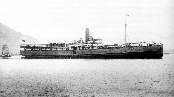 TSS Whangpu, starboard side, by Robj, Wikimedia Commons