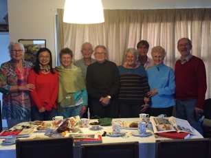 All together after an enjoyable afternoon tea at Bill and Di’s 