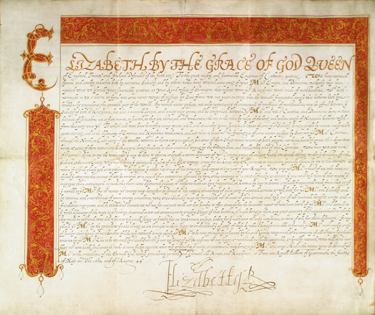 Elizabeth I  letter to Emperor of Cathay (1602)