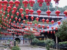 Red lanterns at White Pagoda, Fuzhou