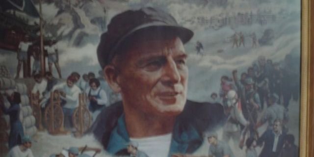 Rewi Alley, from a painting by Deng Bangzhen
