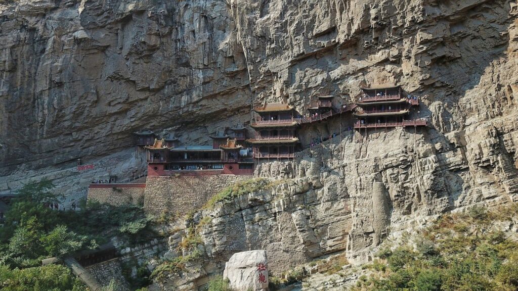 The Xuankong Hanging Temple of Hengshan.