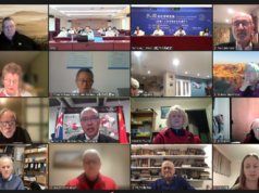 Screen shot of online participants in Dunhuang-Christchurch Cultural Seminar